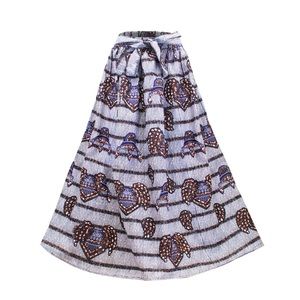 Long Maxi Skirt With Matching Scarf Cotton African Maxi Skirt African Print